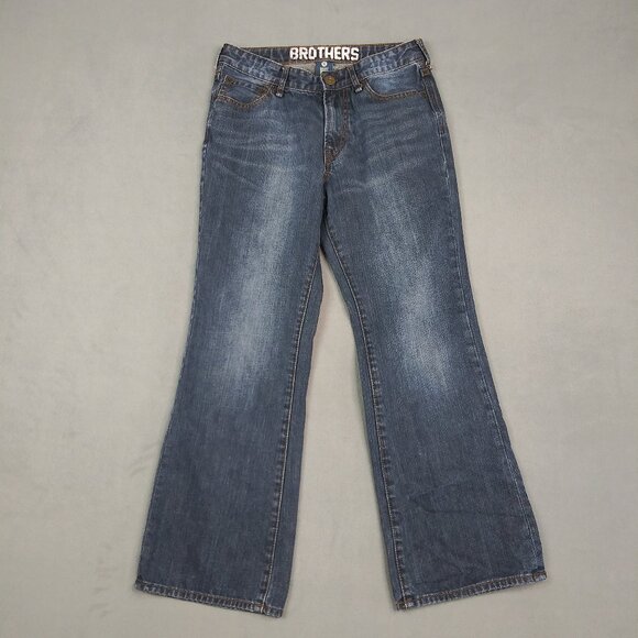 Brothers B11 Boys Denim Jeans Size 12 Blue Bootcut Stretch - Picture 1 of 9